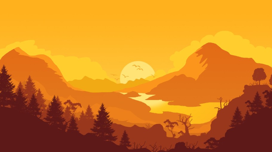 beautiful Firewatch artwork