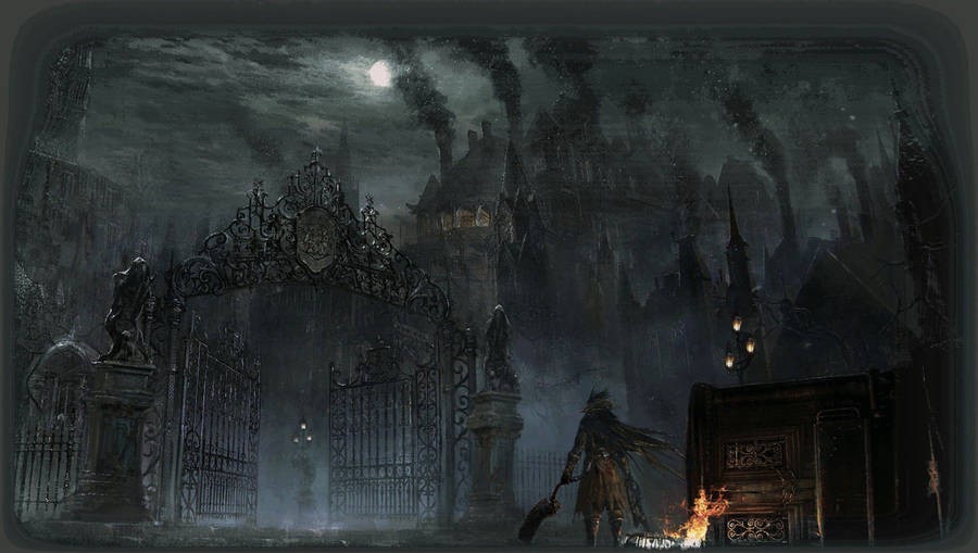 Bloodborne dark fantasy wallpaper