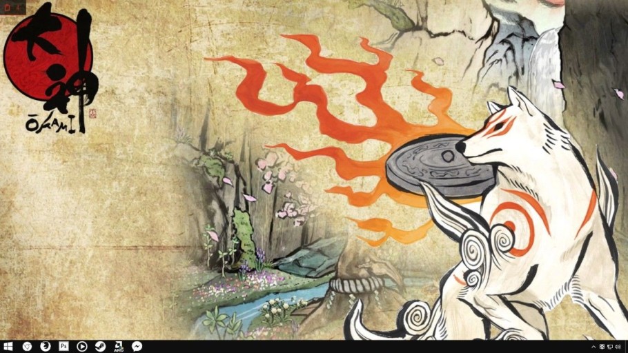 colorful Okami landscape wallpapers