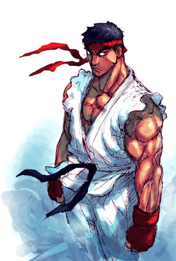 colorful Street Fighter character fan art wallpaper