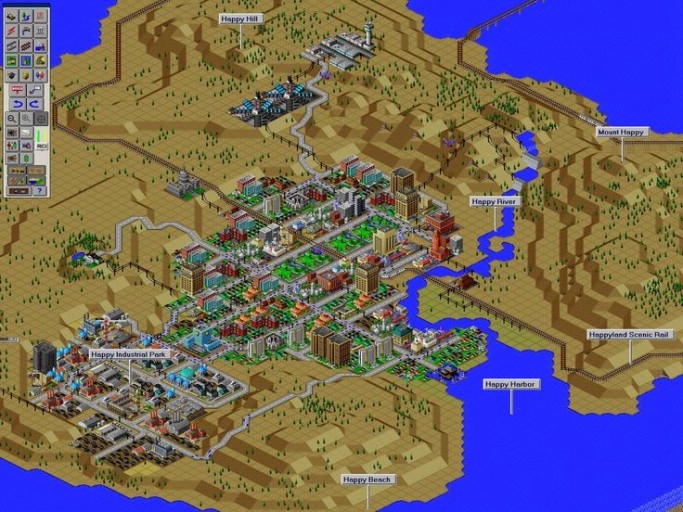 customizable SimCity 2000 wallpaper