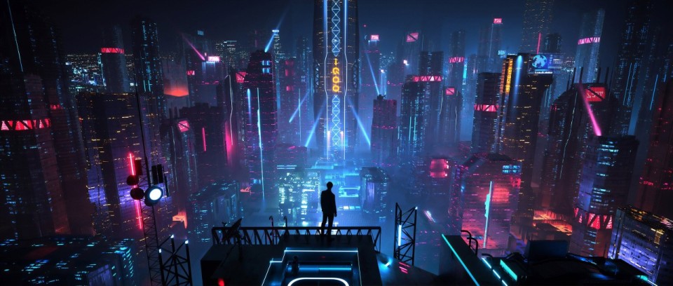 Cyberpunk background