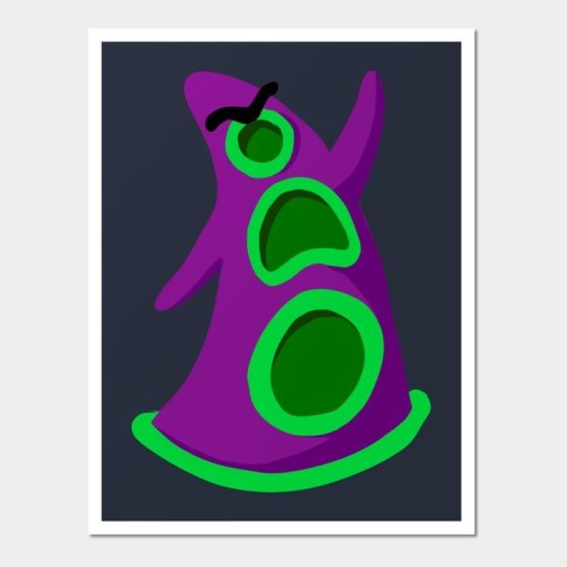 Day of the Tentacle surreal wall art