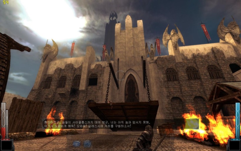 dramatic Dark Messiah of Might and Magic scenes