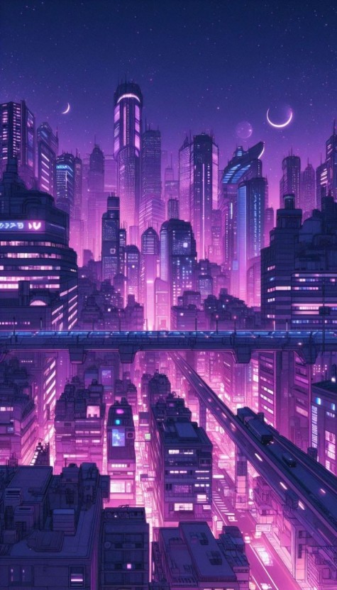 futuristic Cyberpunk wallpaper designs