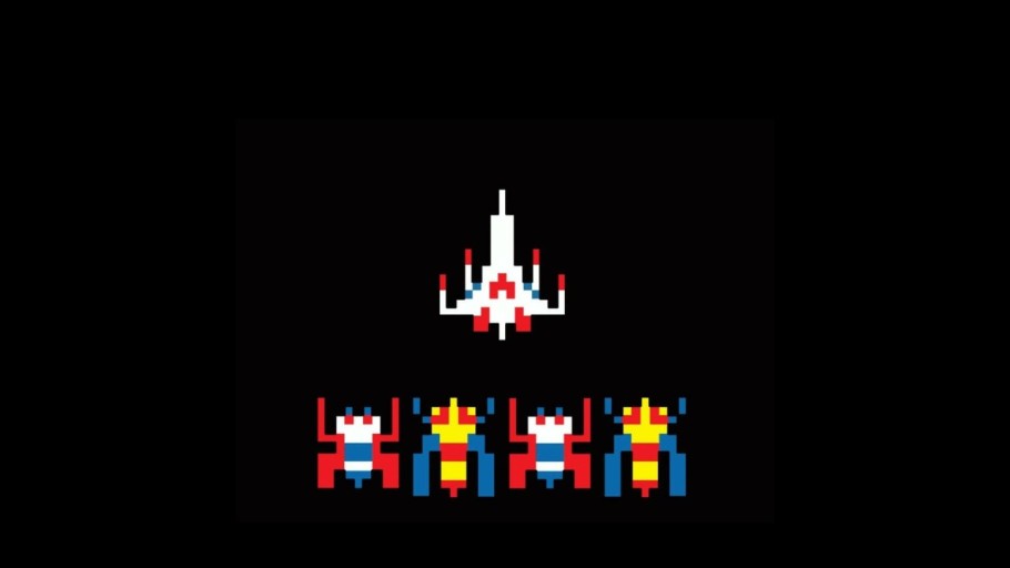 Galaga themed wallpaper