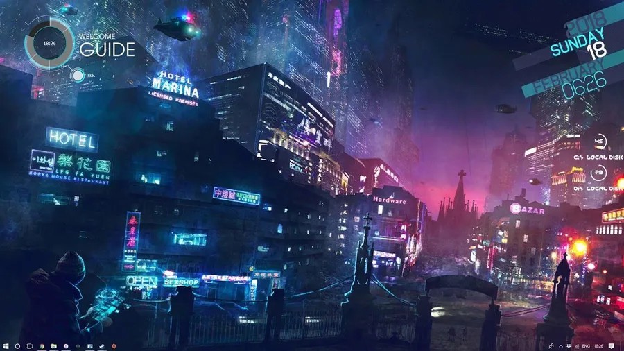 high-resolution Cyberpunk wallpapers