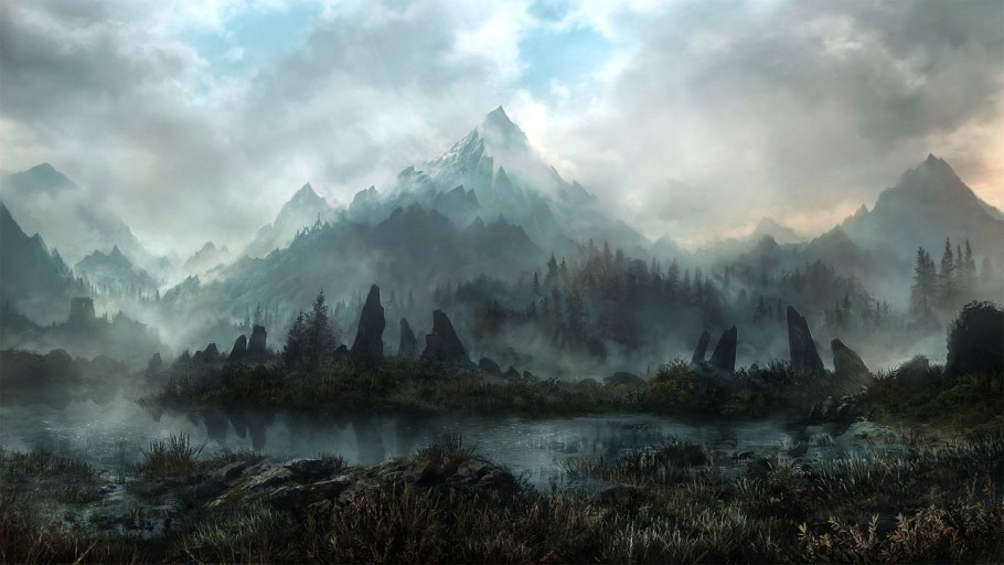 high-resolution Skyrim wallpaper