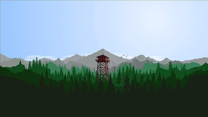 immersive Firewatch gaming wallpaper