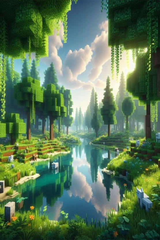 Minecraft wallpaper 4k