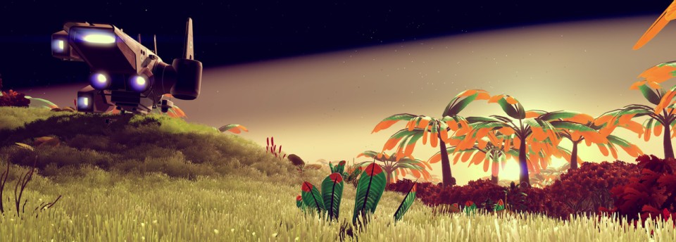 No Man's Sky alien landscape wallpaper