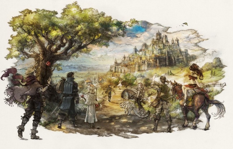 Octopath Traveler live wallpaper