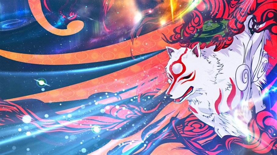 Okami themed desktop backgrounds