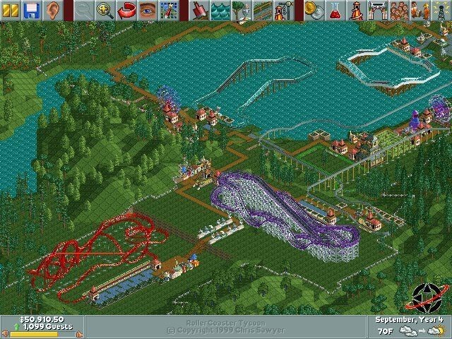 RollerCoaster Tycoon wallpaper designs