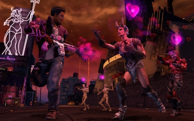 Saints Row iconic scenes wallpaper