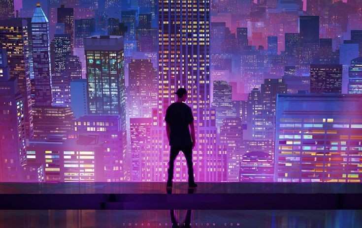 stunning Cyberpunk illustration wallpapers