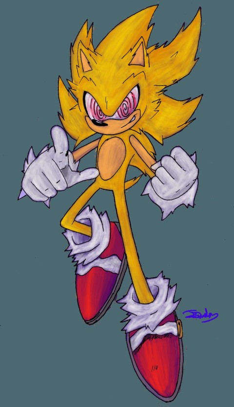 Super Sonic animated wallpaper