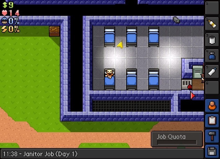 The Escapists prison escape wallpaper