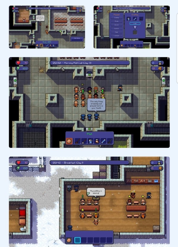 The Escapists unique wallpaper designs