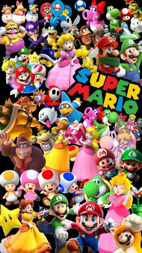 vibrant Super Mario character wallpapers