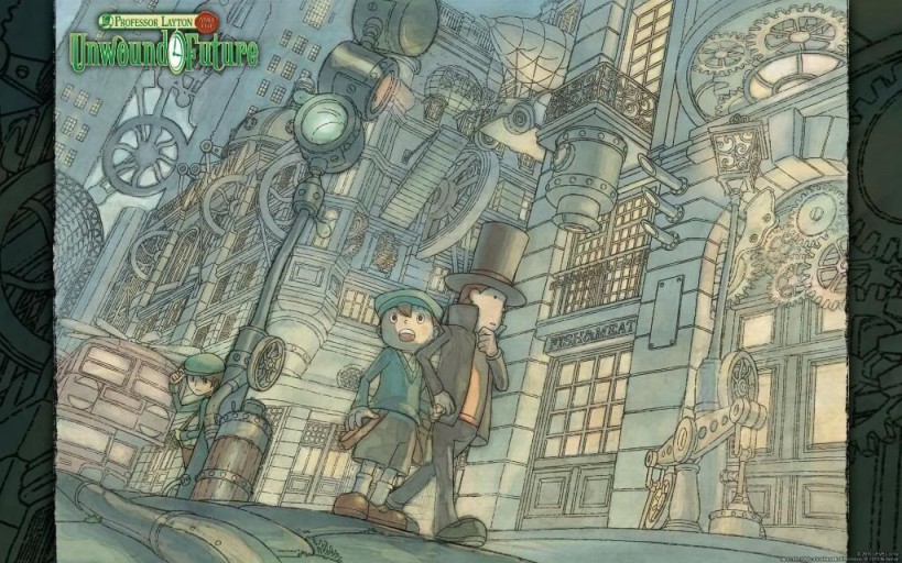 vintage Professor Layton wallpaper